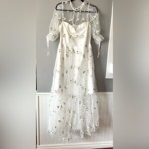 Elegant White Floral Dress